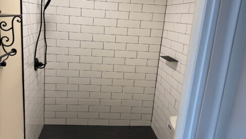 Custom tile shower