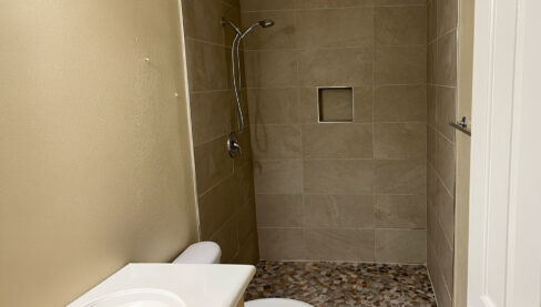 Custom tile shower