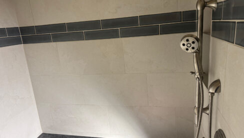 Custom tile shower